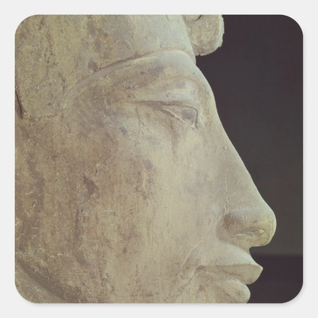 Bust of Amenophis IV from Temple of Amun, Square Sticker (Front)