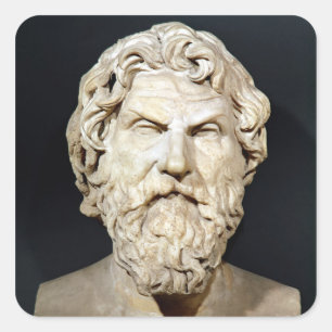 Bust of Antisthenes Square Sticker