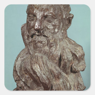 Bust of Auguste Rodin  1909 Square Sticker