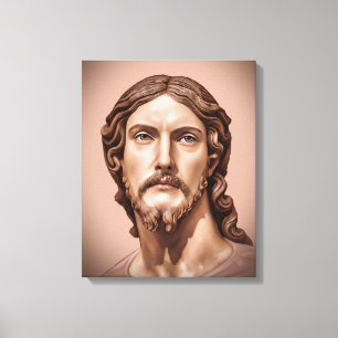 BUST OF CHRIST THE SAVIOR by MICHELANGELO 2026__ Canvas Print