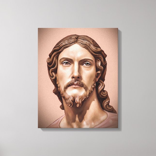 BUST OF CHRIST THE SAVIOR by MICHELANGELO 2026__ Canvas Print (Front)