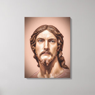 BUST OF CHRIST THE SAVIOR by MICHELANGELO 2026__ Canvas Print