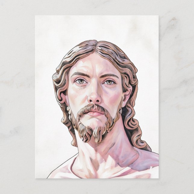 BUST OF CHRIST THE SAVIOUR by MICHELANGELO 2026_ Postcard (Front)