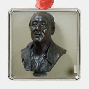 Bust of Denis Diderot 1777 Metal Ornament