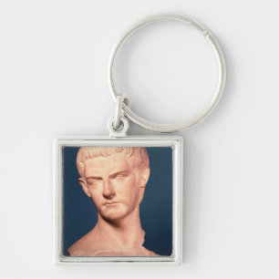 Bust of Emperor Caligula  from Thrace, c.39-40 AD Keychain