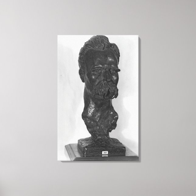 Bust of Friedrich Nietzsche  German Canvas Print (Front)