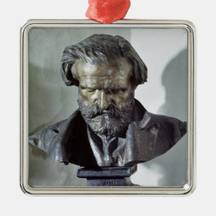 Bust of Giuseppe Verdi Metal Ornament