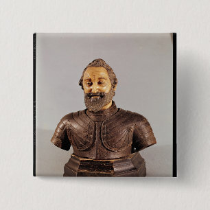 Bust of Henri IV 2 Inch Square Button