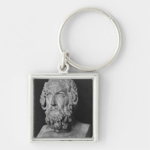 Bust of Homer, Hellenistic period Keychain