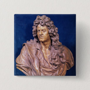 Bust of Jean Baptiste Lully 2 Inch Square Button