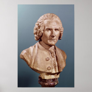 Bust of Jean-Jacques Rousseau Poster