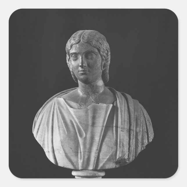 Bust of Julia Mamaea Square Sticker (Front)