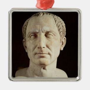 Bust of Julius Caesar 2 Metal Ornament