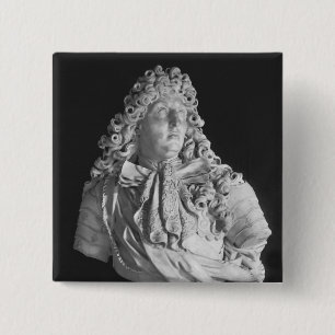 Bust of Louis XIV 1679 2 Inch Square Button