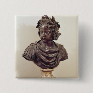 Bust of Louis XIV as a child 2 Inch Square Button