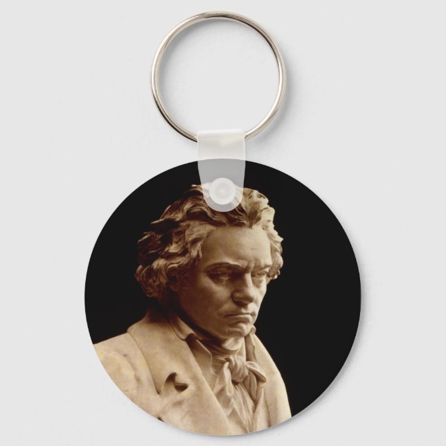 Bust of Ludwig van Beethoven Keychain (Front)