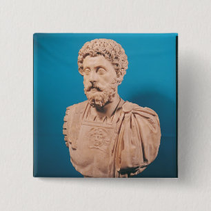Bust of Marcus Aurelius 2 Inch Square Button