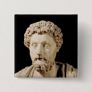 Bust of Marcus Aurelius 2 Inch Square Button