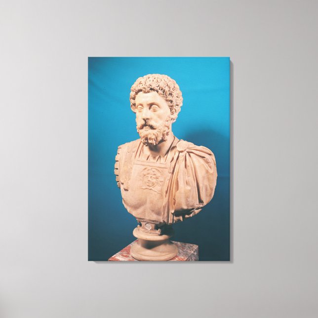 Bust of Marcus Aurelius Canvas Print (Front)