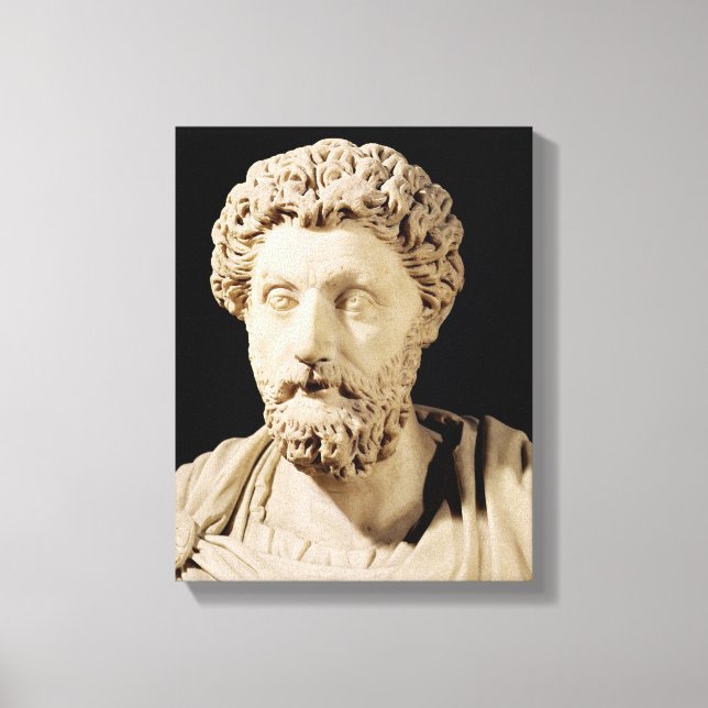 Bust of Marcus Aurelius Canvas Print (Front)