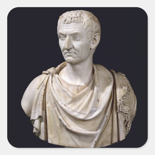 Bust of Marcus Cocceius Nerva Square Sticker (Front)