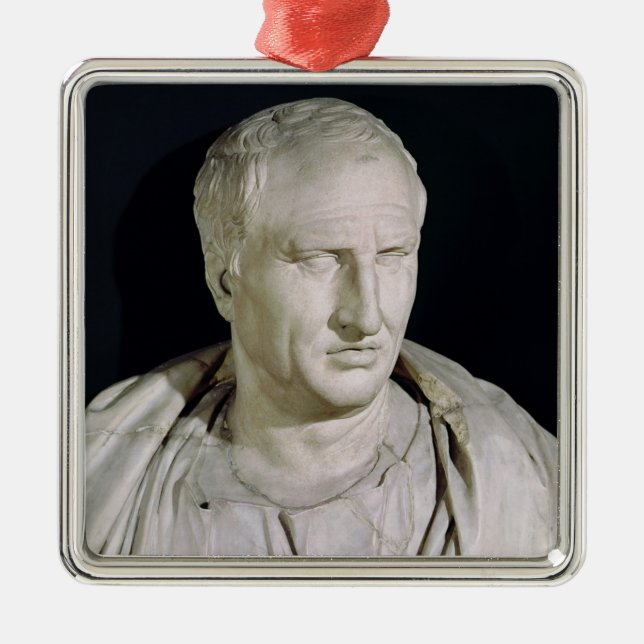 Bust of Marcus Tullius Cicero Metal Ornament (Front)