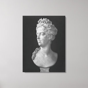Bust of Marie-Adelaide de Savoie Canvas Print