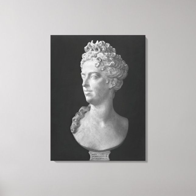 Bust of Marie-Adelaide de Savoie Canvas Print (Front)