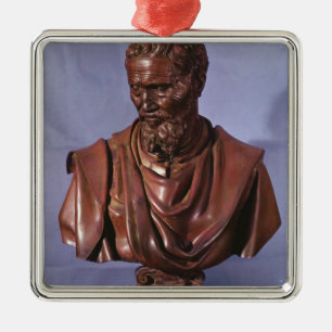 Bust of Michelangelo Buonarroti Metal Ornament