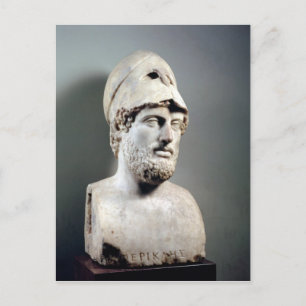 Bust of Pericles  copy of a Greek original Postcard