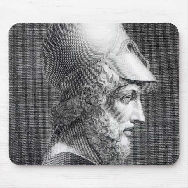 Bust of Pericles, engraved by Giuseppe Cozzi Mouse Pad (Front)