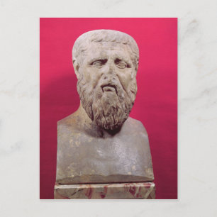 Bust of Plato  copy of a 4th century BC original Postcard