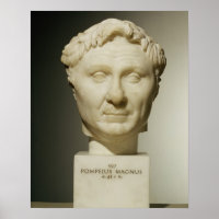 Bust of Pompey (106-48 BC) c.60 BC (marble)