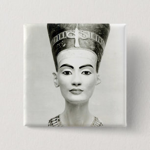 Bust of Queen Nefertiti 2 Inch Square Button