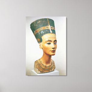 Bust of Queen Nefertiti, from the studio of the sc Canvas Print