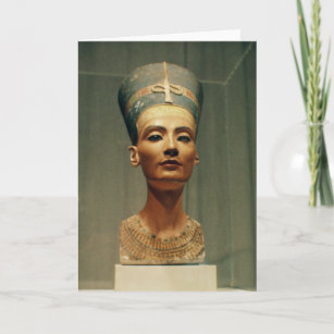 Bust of Queen Nefertiti, front view Card