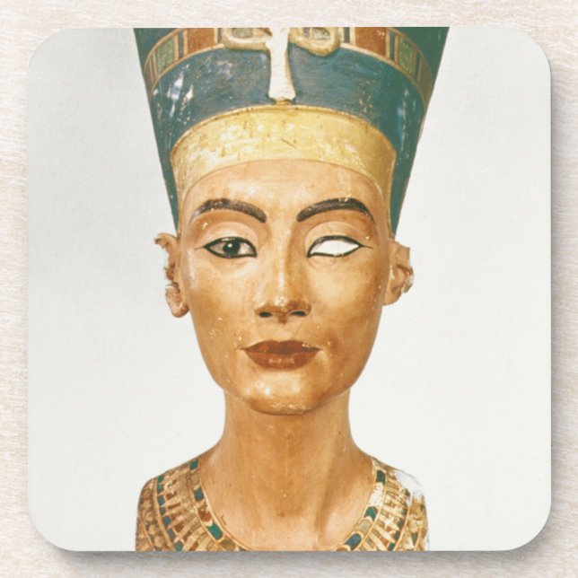Bust of Queen Nefertiti, front view, from the stud Coaster (Front)