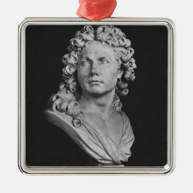 Bust of Robert de Cotte, 1707 Metal Ornament (Front)