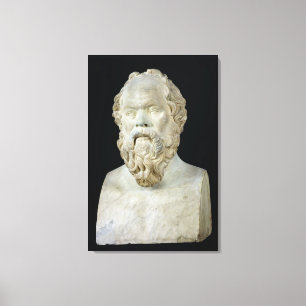 Bust of Socrates Canvas Print
