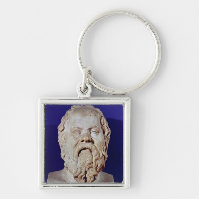 Bust of Socrates Keychain (Front)