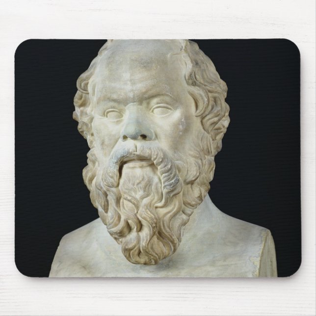 Bust of Socrates Mouse Pad (Front)