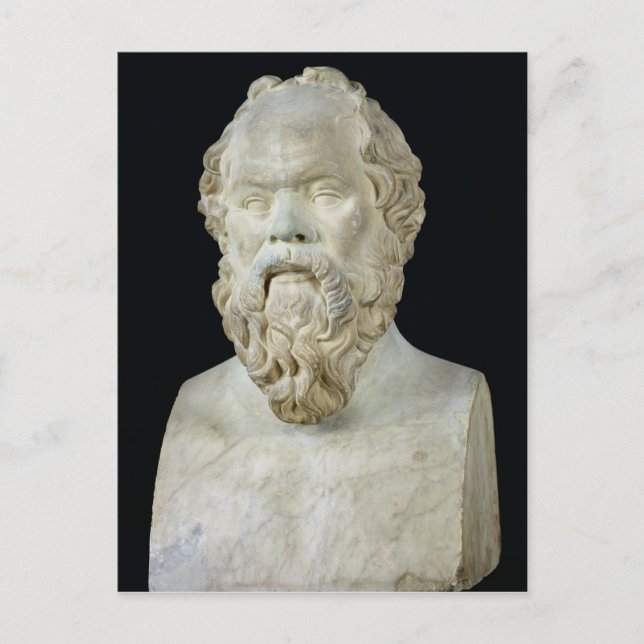 Bust of Socrates Postcard (Front)