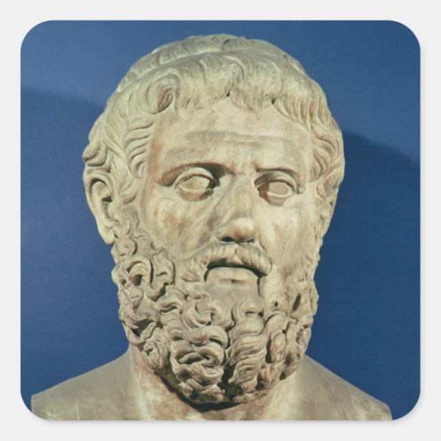 Bust of Sophocles Square Sticker (Front)