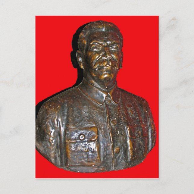 Bust of Stalin Postcard (Front)