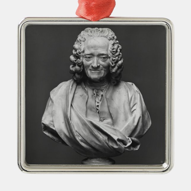 Bust of Voltaire Metal Ornament (Front)