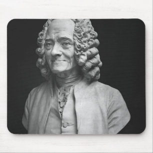 Bust of Voltaire Mouse Pad
