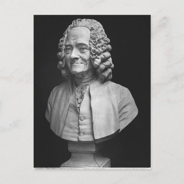 Bust of Voltaire Postcard (Front)