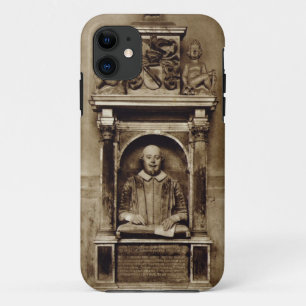 Bust of William Shakespeare (1564-1616) and inscri iPhone 11 Case