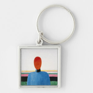 Bust of Woman Keychain
