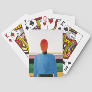 Bust of Woman (oil on canvas) Playing Cards